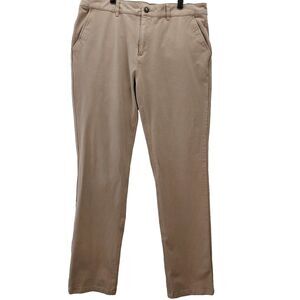 Mugsy Belmont Chino Pants Jeans Men 38x34 Brown Stretch Straight Leg Performance